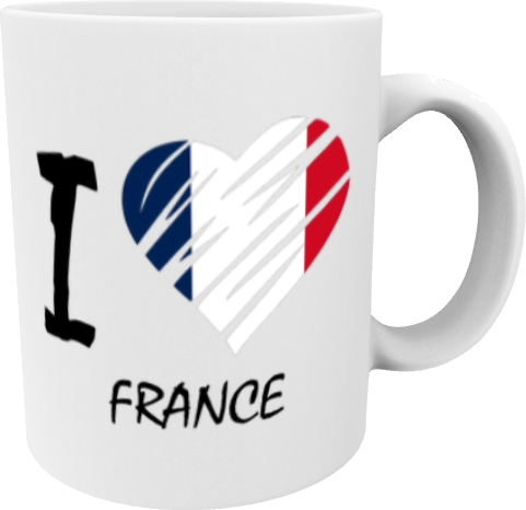 Tasse "I Love France"